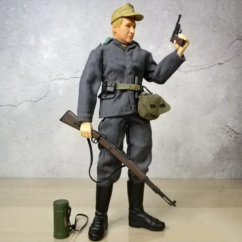 

1/6 Scale WWII Germany Army Male Soldier Set Model with Hat Jacket Body Head Sculpt Boots for 12in Action Figures Accessory