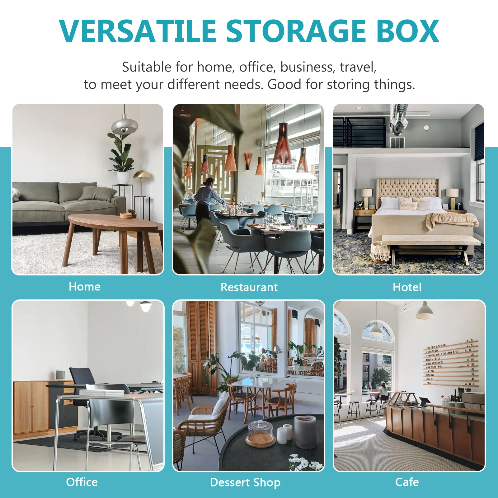 صندوق أدوات من الألومنيوم، حقيبة تخزين محمولة ذات سعة كبيرة للأدوات، مستحضرات التجميل، صندوق تنظيم متعدد الوظائف للسفر #4