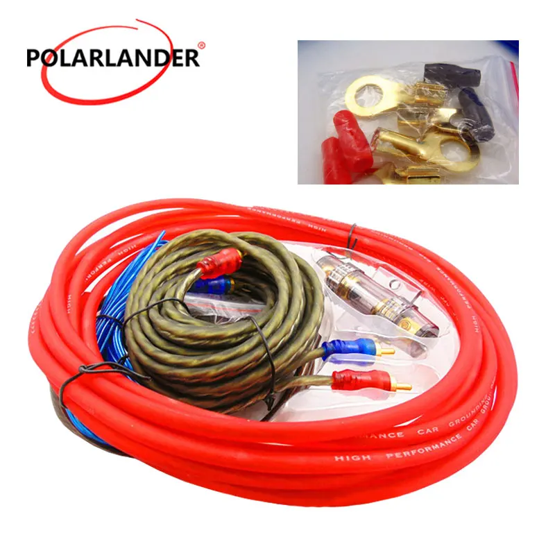 

8GA 1500W Car Audio Wiring Kit - Amplifier Subwoofer Cable Set Fuse Holder RCA/Control Wire Universal Fit