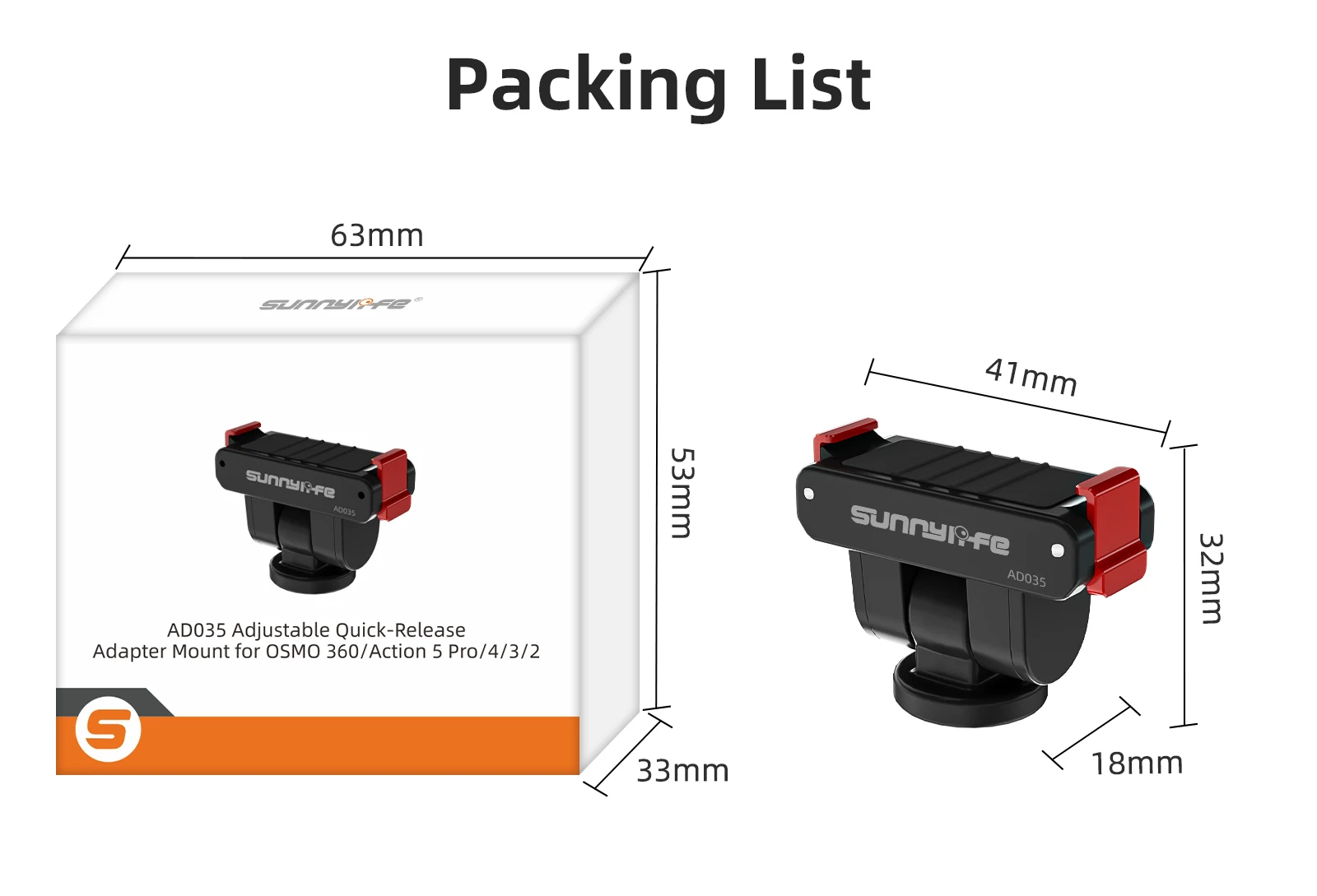 

Adjustable 1/4" Expansion Magnetic Adapter for DJI OSMO 360 For ACTION 5 Pro Quick Release Board
