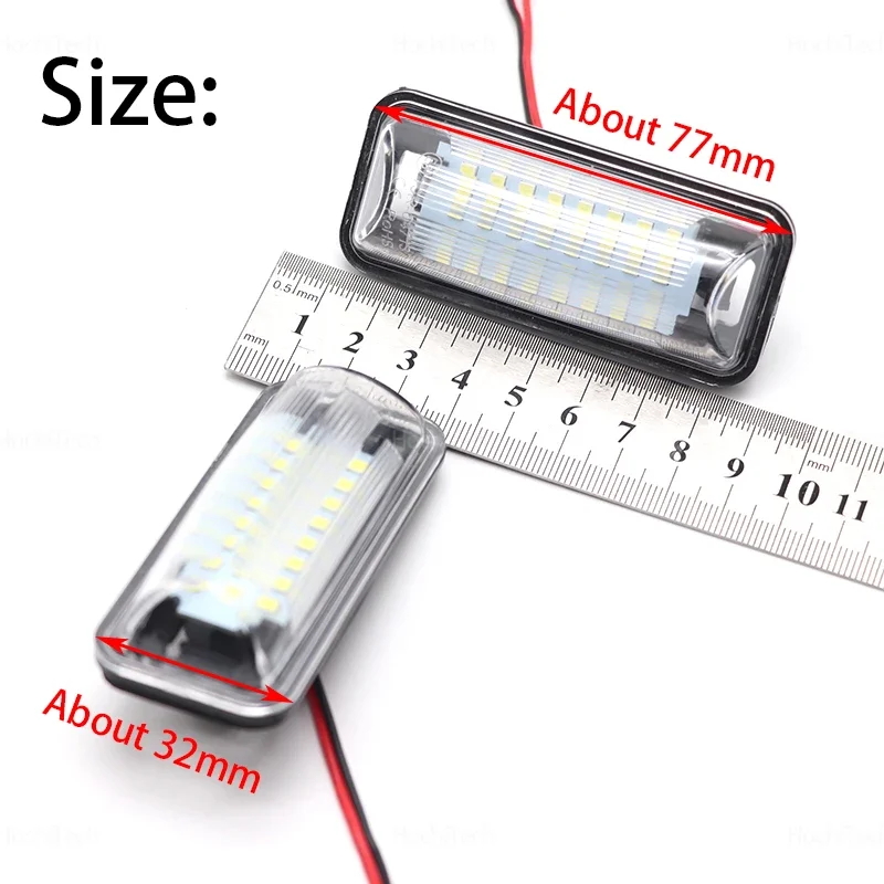 For 2013-2015 Subaru Forester BRZ Impreza Legacy For Scion FR-S  2Pcs DC12V LED License Number Plate Light Lamp LED White