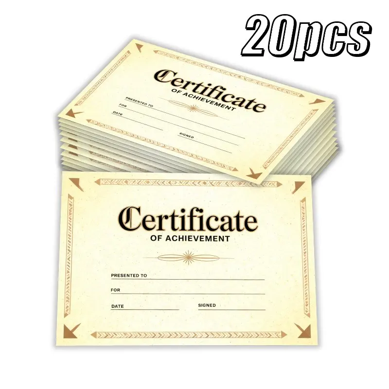 20pcs Reward Cards, High-quality Paper Reward Cards Can Be Used As Achievement Rewards for Sports and Seasonal Celebrations
