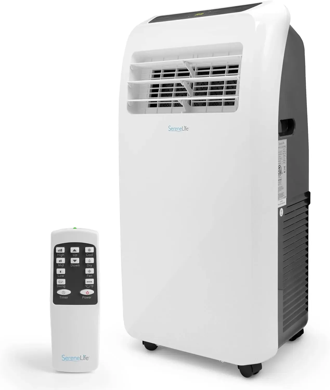 SereneLife-Portable Air Conditioner, Built-in Dehumidifier Function,Fan Mode, Remote Control, SLPAC, SLPAC 3 in 1