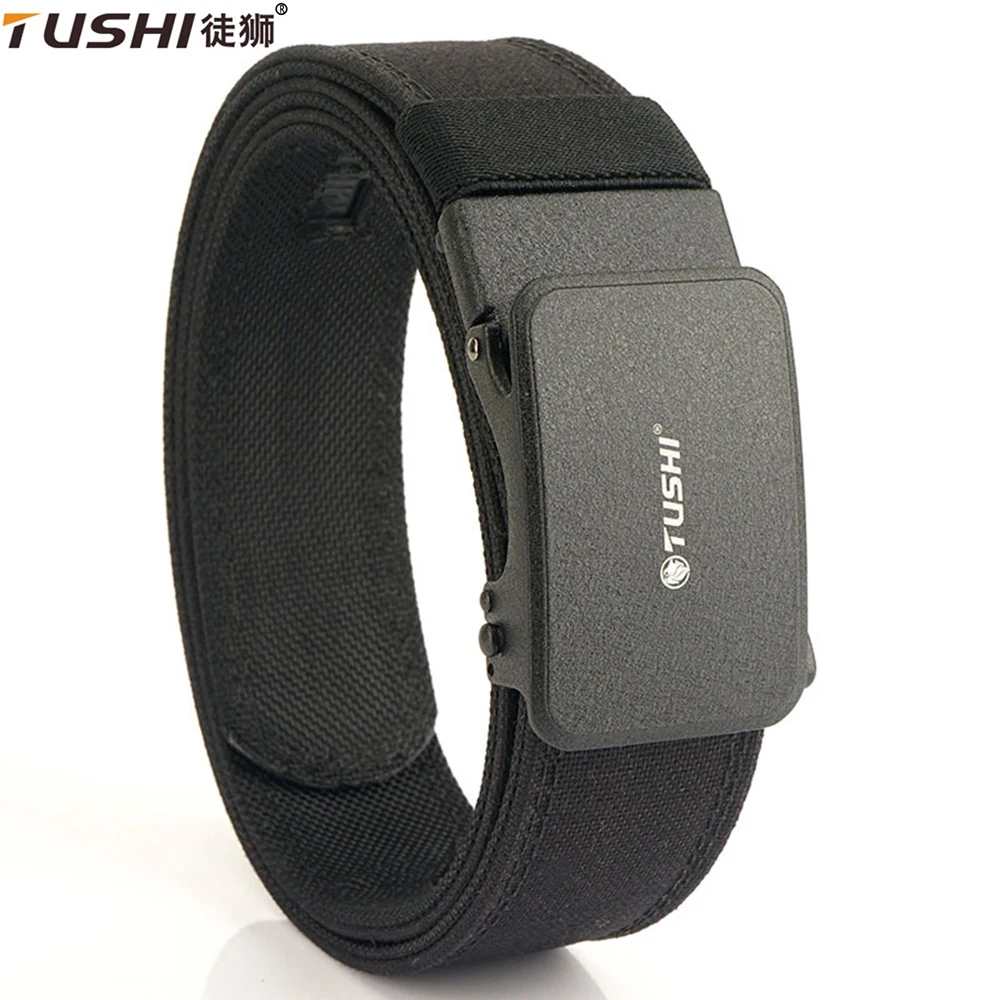 

TUSHI New Hard Military Belt for Men Metal Automatic Buckle IPSC Gun Belt 1100D Nylon Tactical Belt Outdoor Sports Girdle Male