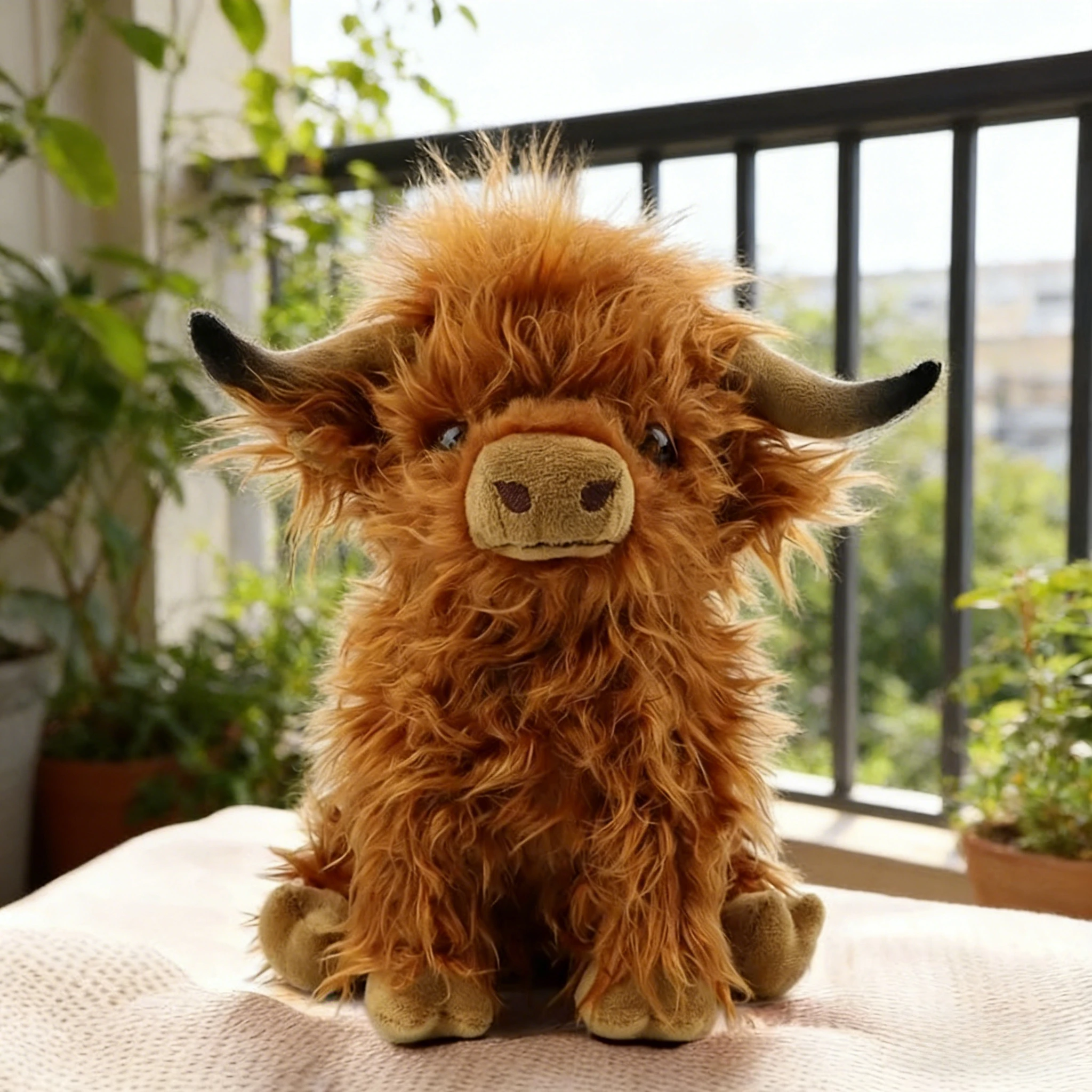 

Мягкая игрушка-бычок «Шок»: милая плюшевая корова Хайленд, пушистая кукла-животное, мягкий подарок для детей, мальчиков и девочек, хит продаж