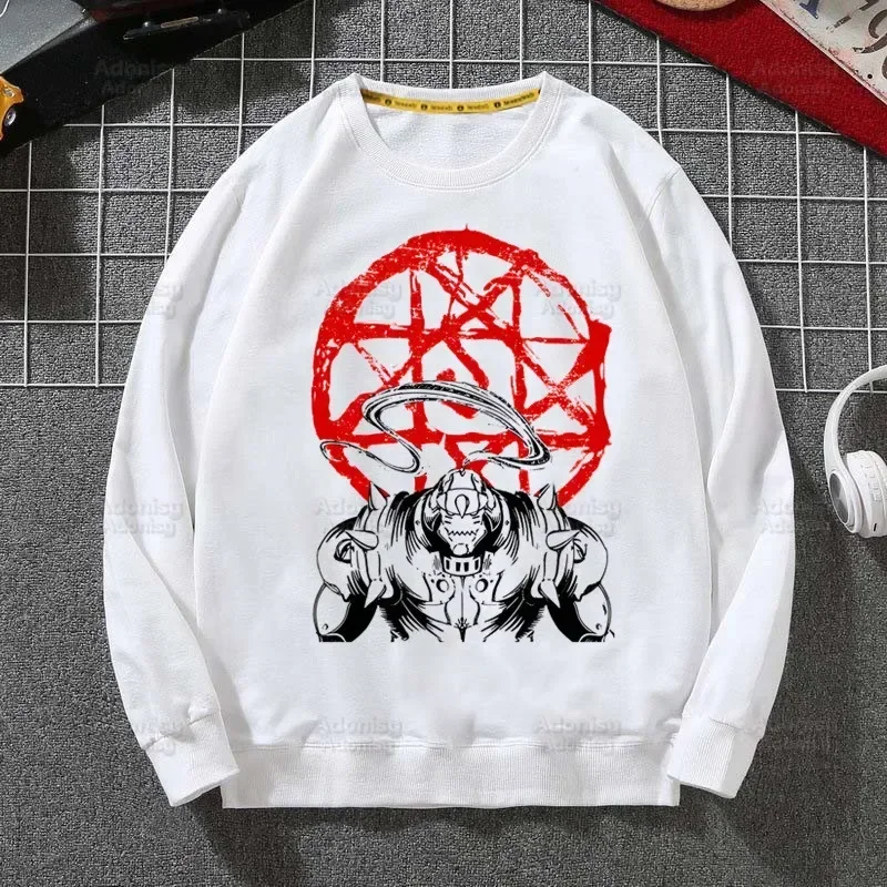 Fullmetal Alchemist Anime Hoodie Autumn Hip Hop Streetwear Men Edward Elric Pullover Sweatshirts Mens Hoodie Male