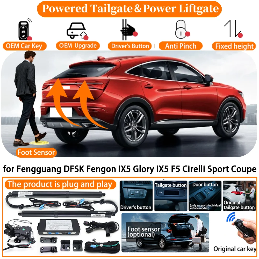 

Car Powered Tailgate system for Fengguang DFSK Fengon iX5 Glory iX5 F5 Cirelli Sport Coupe Auto Electric Power Tailgate kit