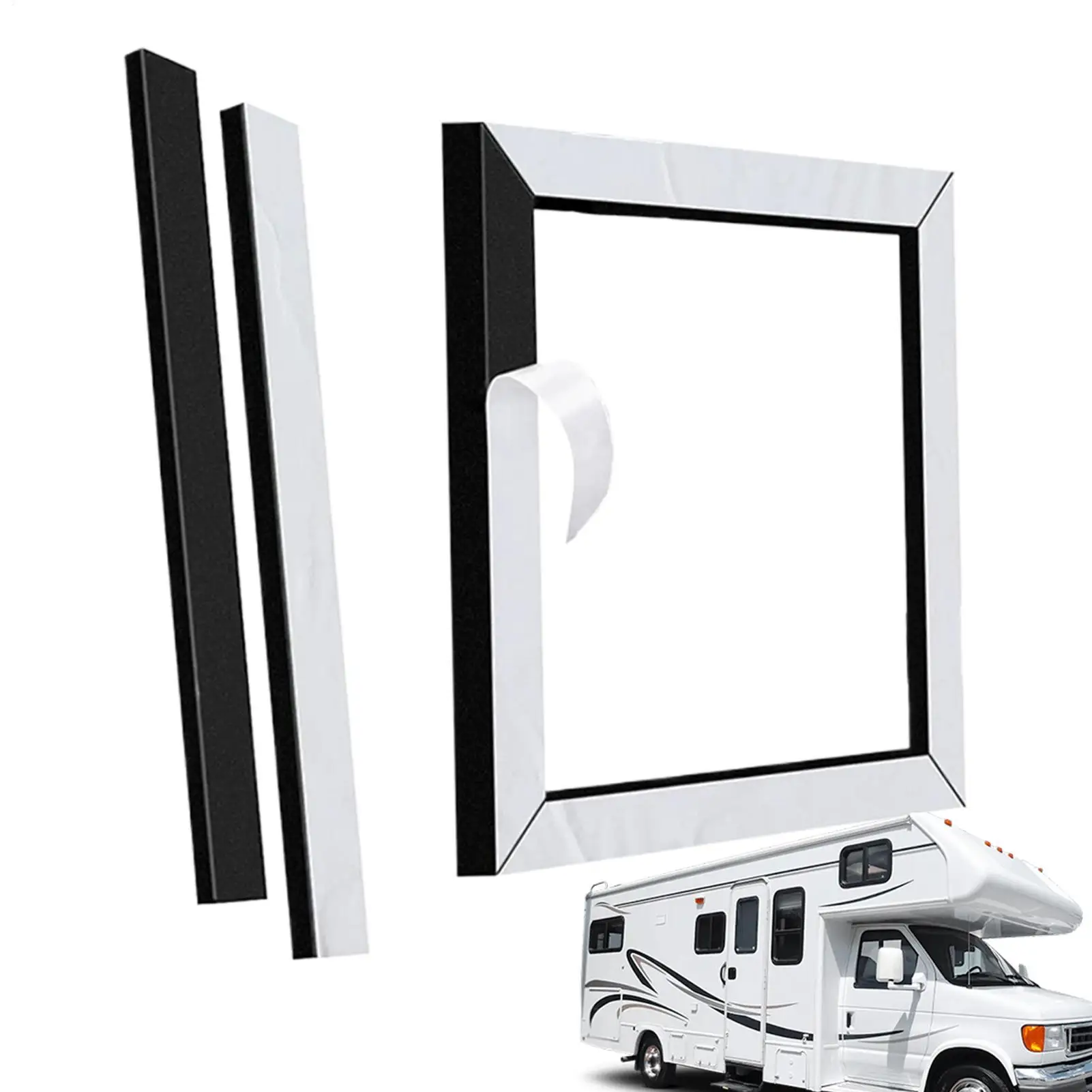 

RV Air Conditioner Gasket Leak-Proof Self-Adhesive Gasket RV Roof Air Conditioner Seal Kit For Trailer Camping Car Outdoor Road