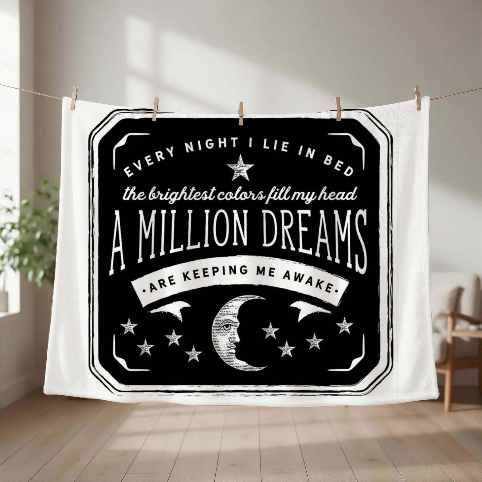 A Million Dreams (The Greatest Showman) Throw Blanket couch cozy soft plush fuzzy picnic outdoor blanket