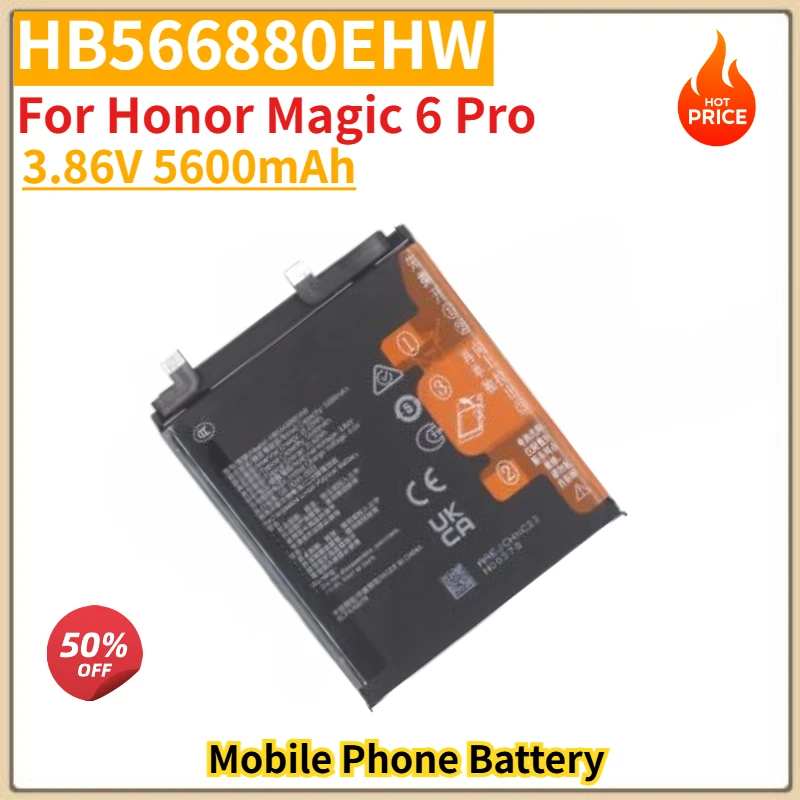 

HB566880EHW High Quality Phone Battery 3.86V 5600mAh For Honor Magic 6 Pro Brand New Replacement Battery