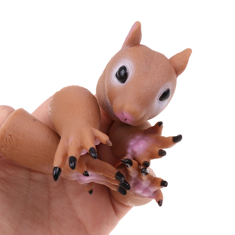 Squirrel Finger Hand Puppet Novelty Toys For Kids Birthday Party Cosplay Plaything Gift