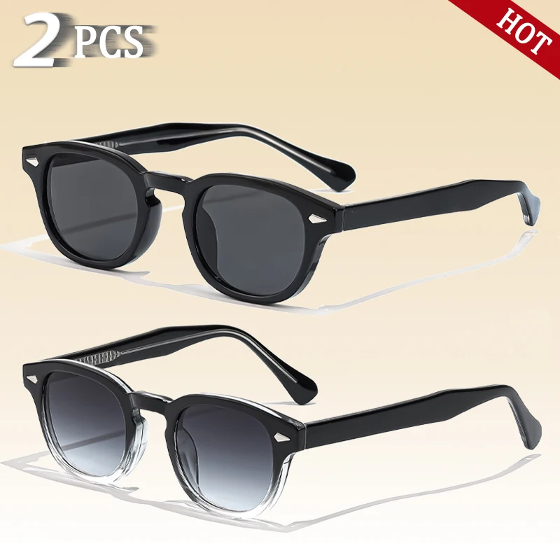 CATERSIDE Retro Kleine Runde Sonnenbrille für Herren Punk Propionat Luxusmarken-Design Sonnenbrillen für Damen Business Party Eyewear UV400 – Detail 16
