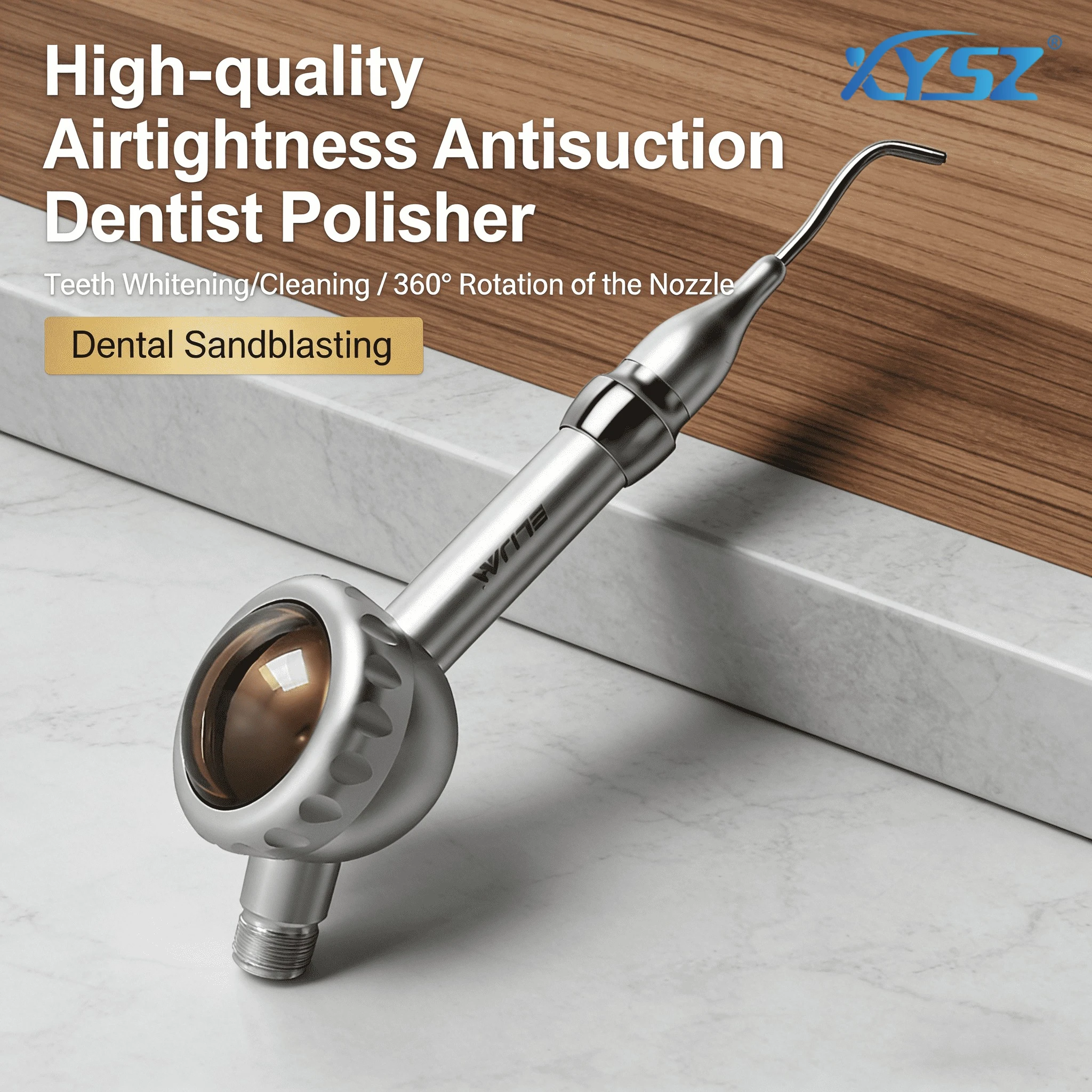 

XYSZ Dental Sandblasting Gun 2/4 Holes Teeth Whitening/Cleaning Spary High-quality Airtightness Antisuction Dentist Polisher