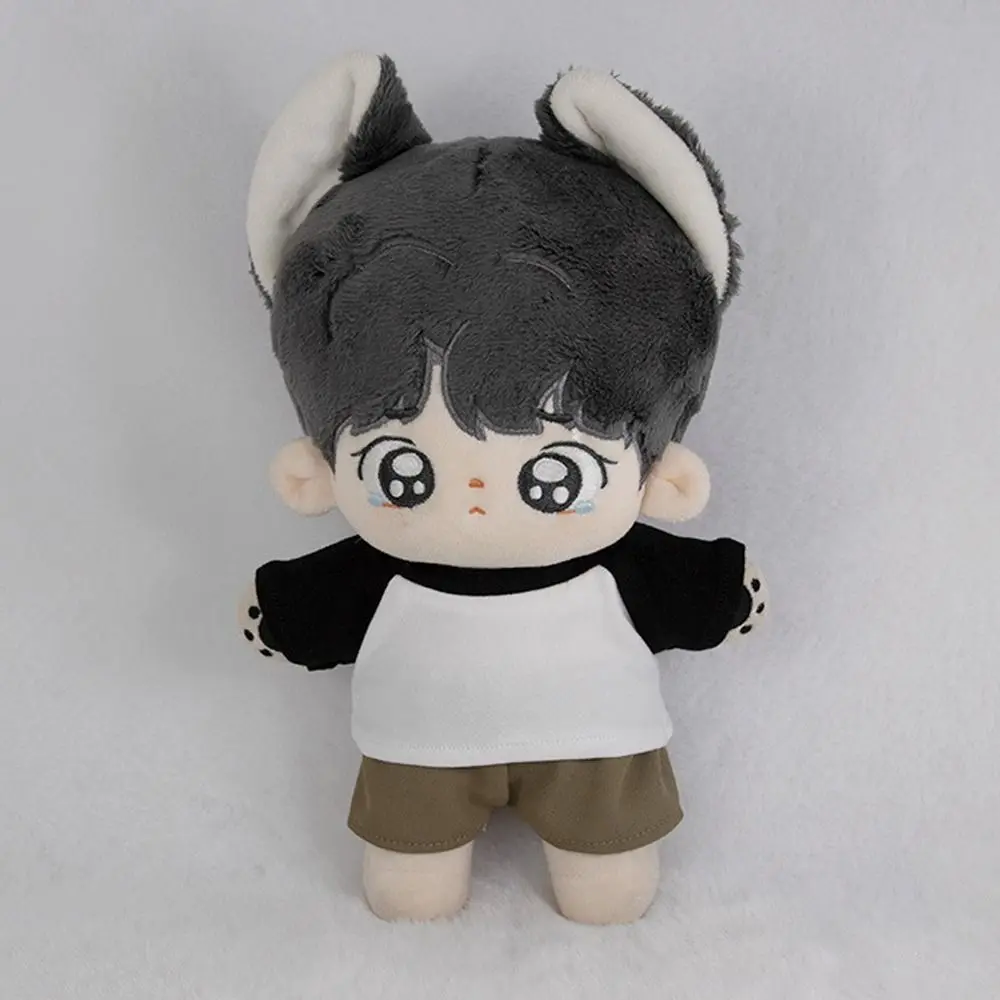New 8 Colors Cotton Doll Clothes Splicing Style Accessories Mini Clothes Tops T-shirt Blouse for 15cm Cotton Doll