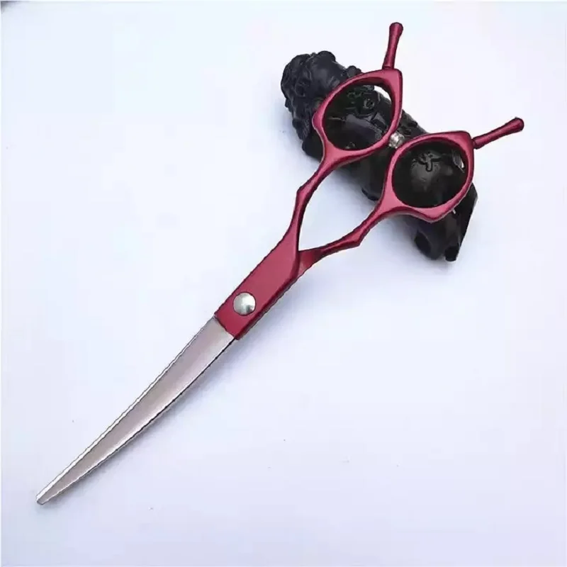 Pet Items Artículos Para Mascotas Pet Beauty Products Hair Curved Professional Cutting Dog Grooming Scissor 미용가위  Tesoura