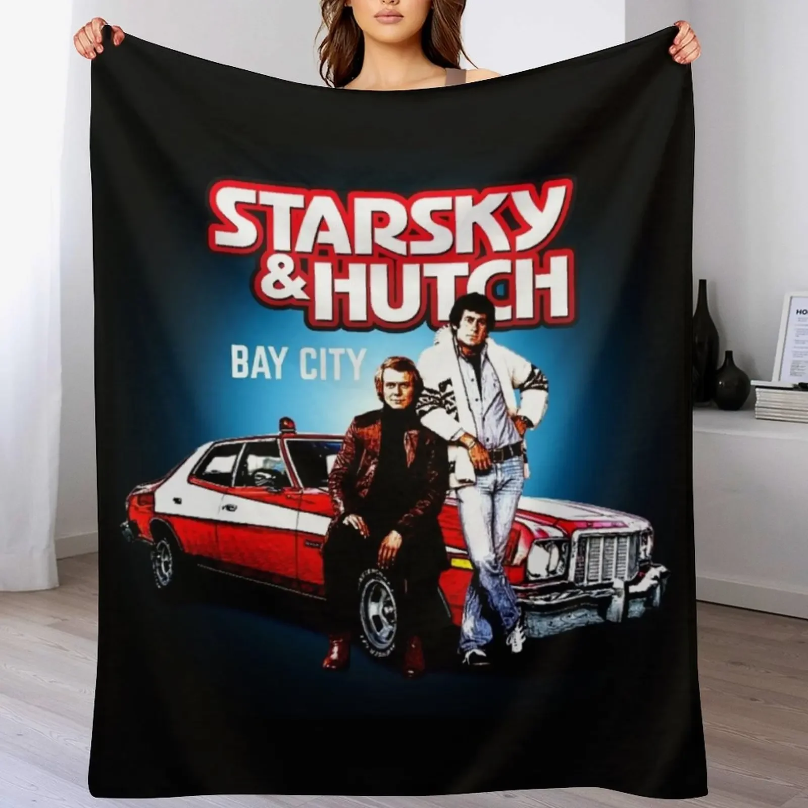

Starsky and Hutch TV series Throw Blanket Sofa Quilt Flannel warm winter halloween Blankets