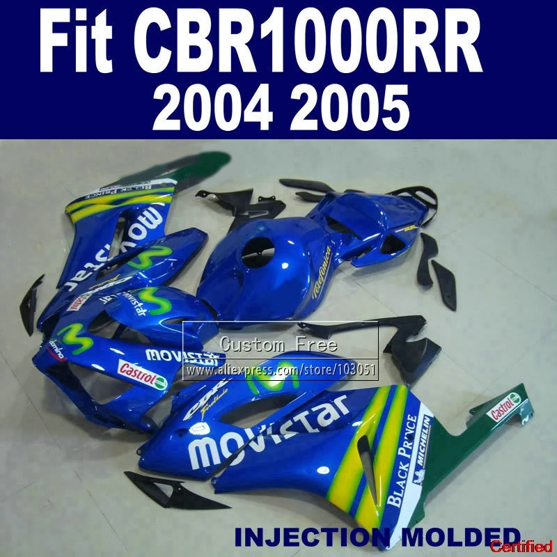 

Custom ABS fairing kits for 2004 2005 Honda CBR1000RR CBR 1000 RR 04 05 CBR 1000RR fairings parts