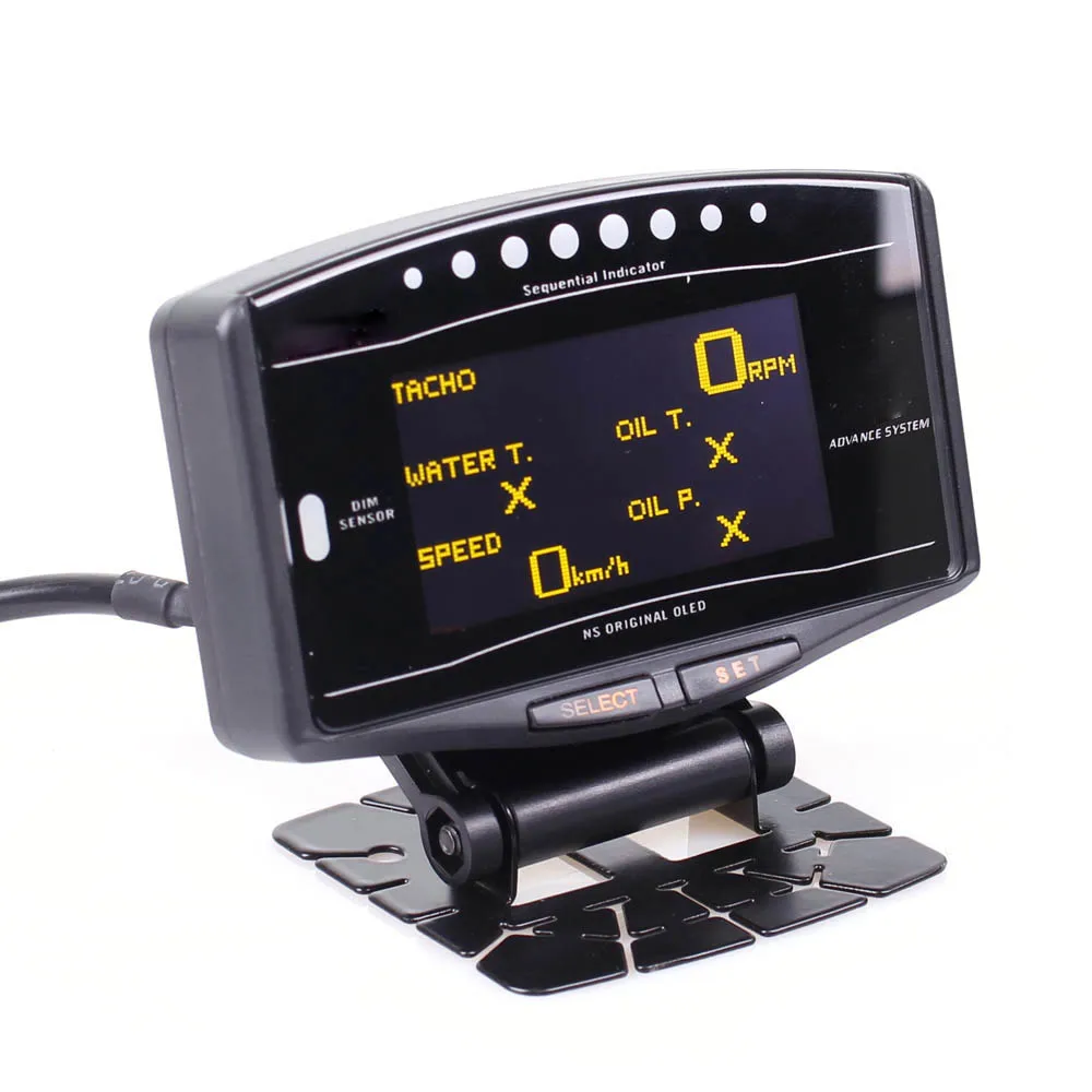 Universal Auto gauge 10in1 New Version DEFII Advance ZD Link Meter Digital Tachometer volt speed water temp oil press boost