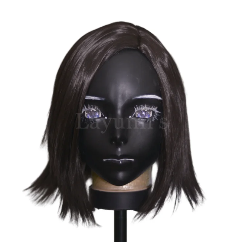 

(НОВИНКА522) Женская и мужская маска Реалистичные силиконовые черные маски Хэллоуин Вечеринка BJD Кукла Crossdress Япония Маска кигуруми Аниме Косплей