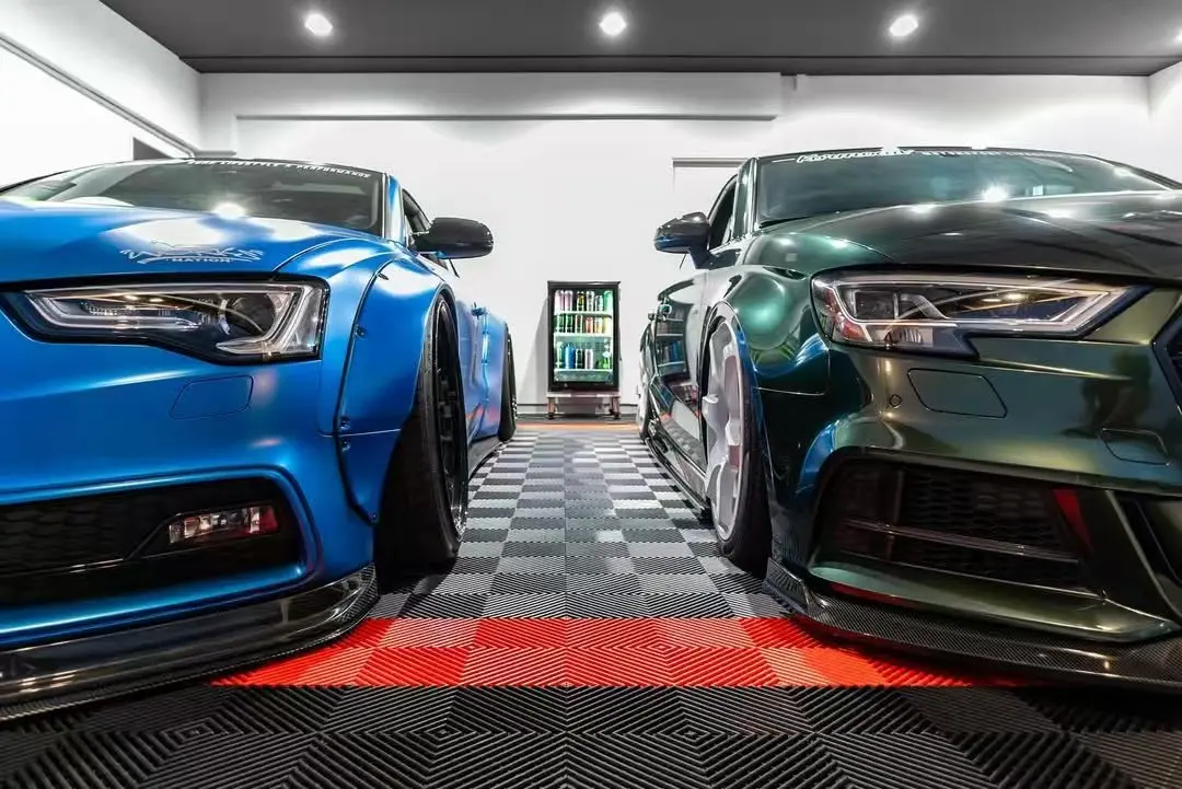 2026 Factory Direct Interlocking Garage Floor Tiles Industrial Plastic Garage Flooring Mats