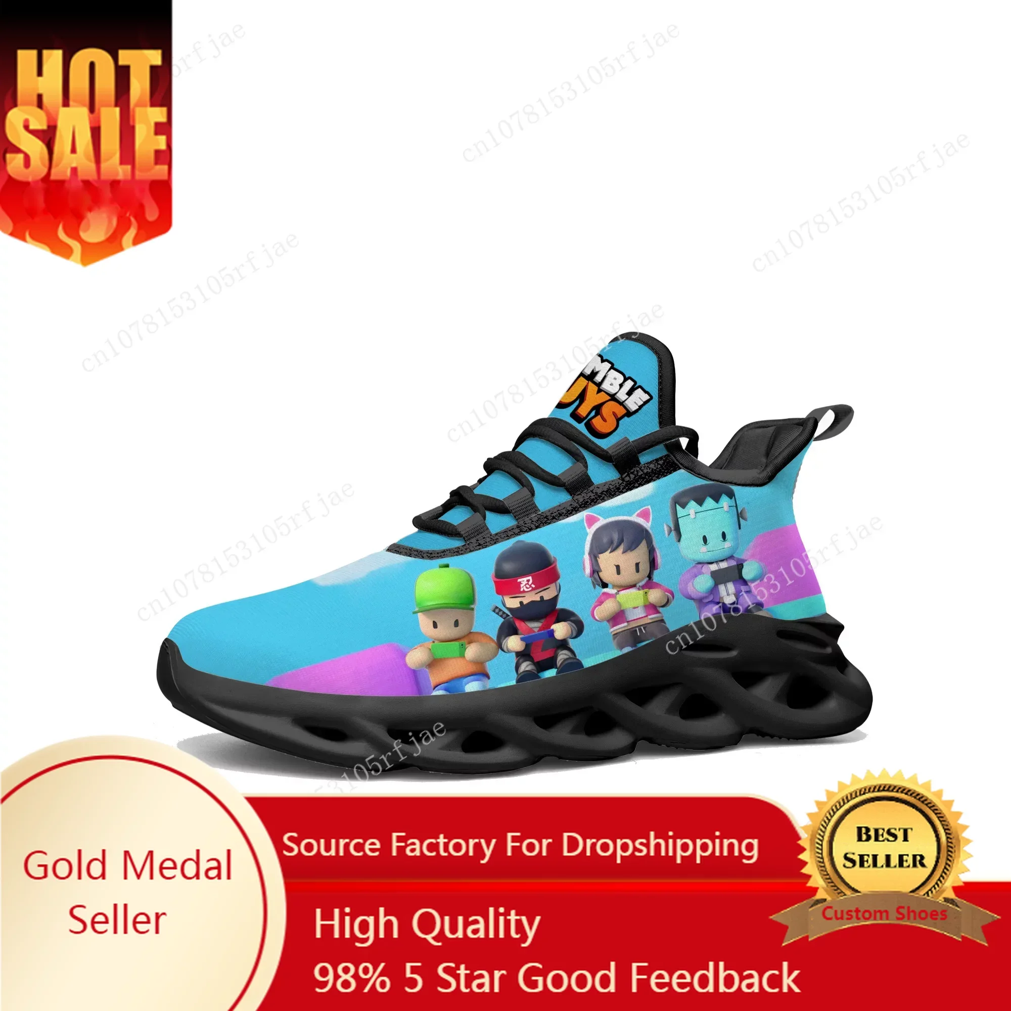 

Stumble Guys Fuse Sneakers Cartoon Game Mens Womens Teenager Fashion Sports Running Shoes High Quality Tailor Made Lace Up Shoes