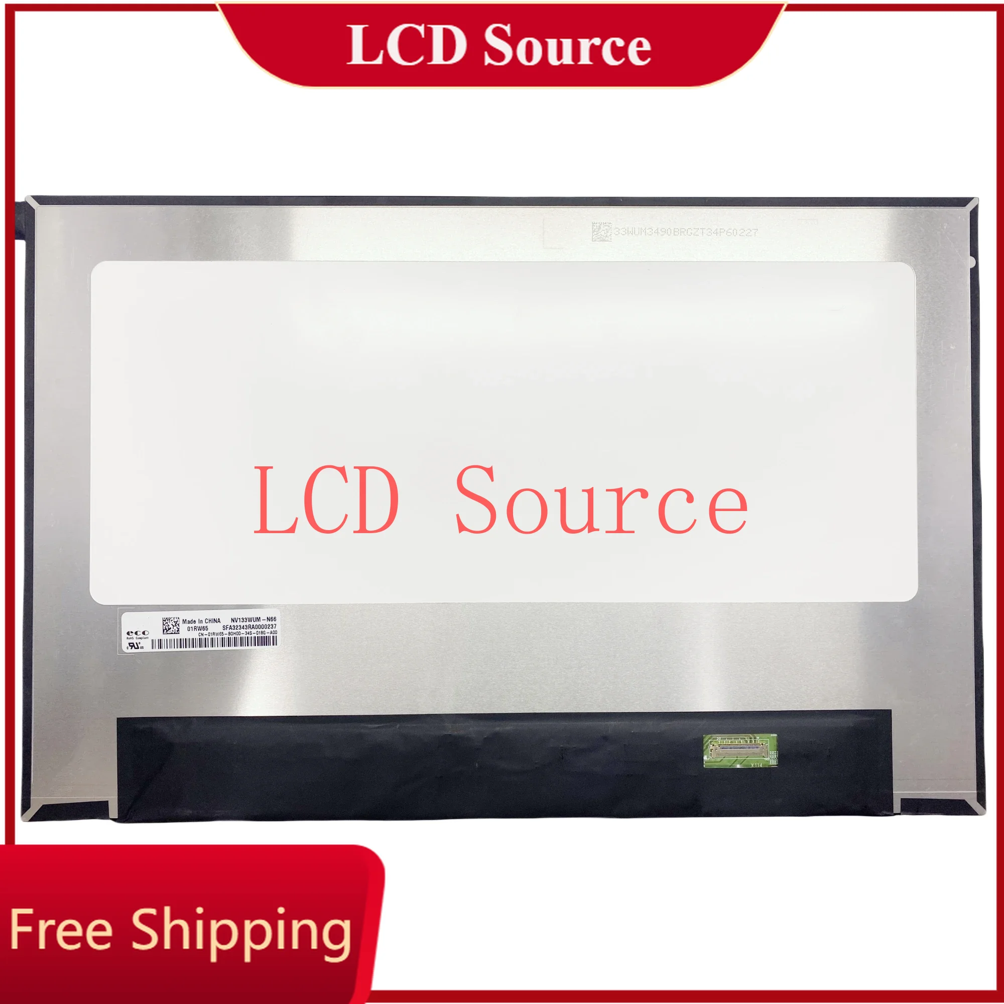 ips-panneau-nv133wum-n66-de-l'edp-60hz-de-l'ecran-1920-×-1200-d'affichage-a-cristaux-liquides-de-l'affichage-led-de-133-pouces