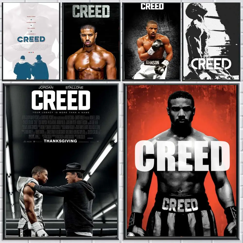 classic movie C-Creed 2015-D Poster Peel and Stick Wall Art for Cafe Office Bar and Home Decoration
