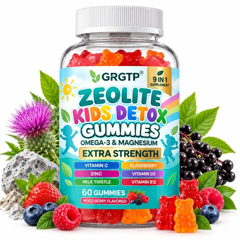 Zeolite Kids Detox Gummies - Promotes Healthy Brain and Body Development, Provides Energy, for Immune, Vitality, Overall Health