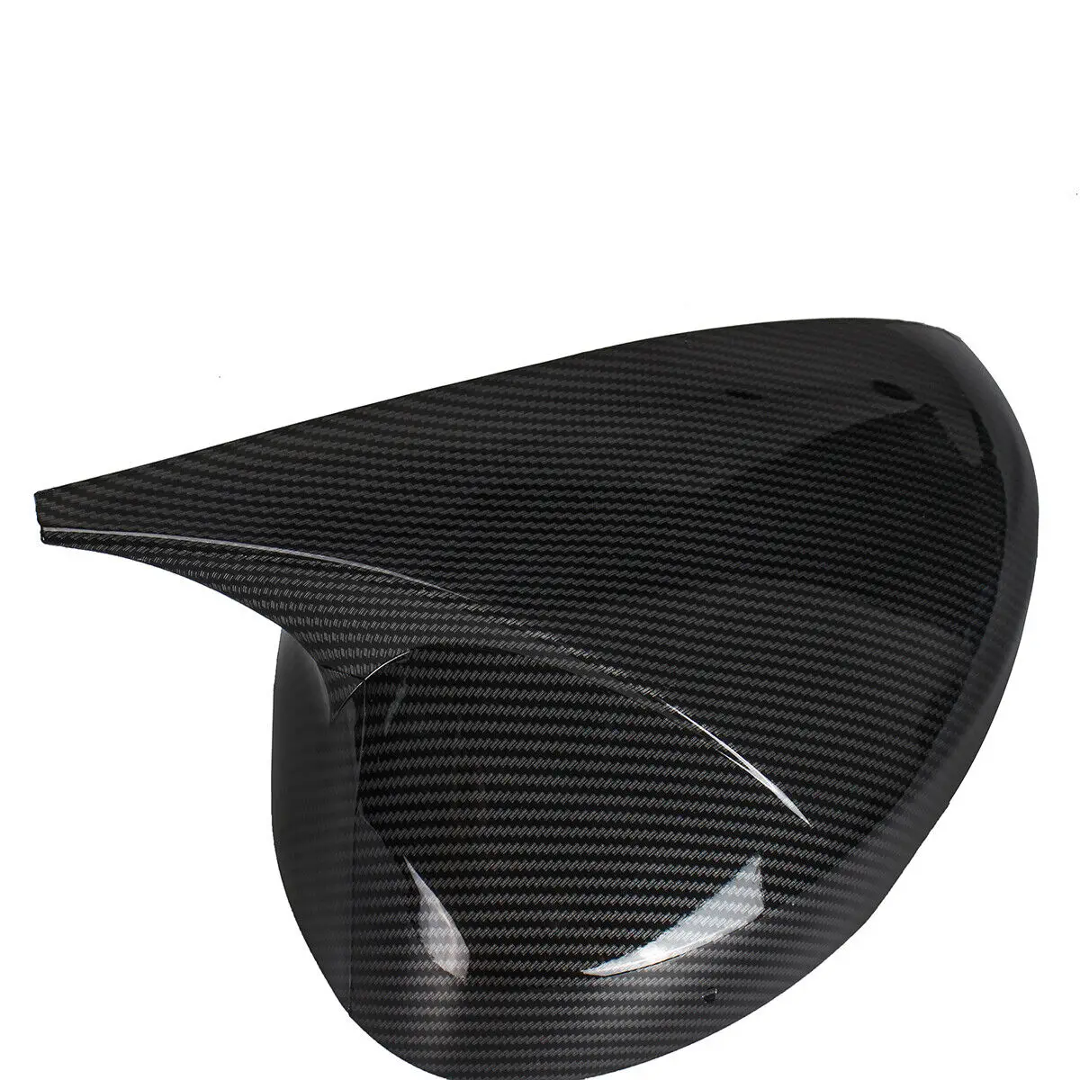 For Honda Civic 11th 2022-2023 Carbon Fiber Look / Gloss Black Add on Rear View Side Wing Mirror Cover Trim Cap