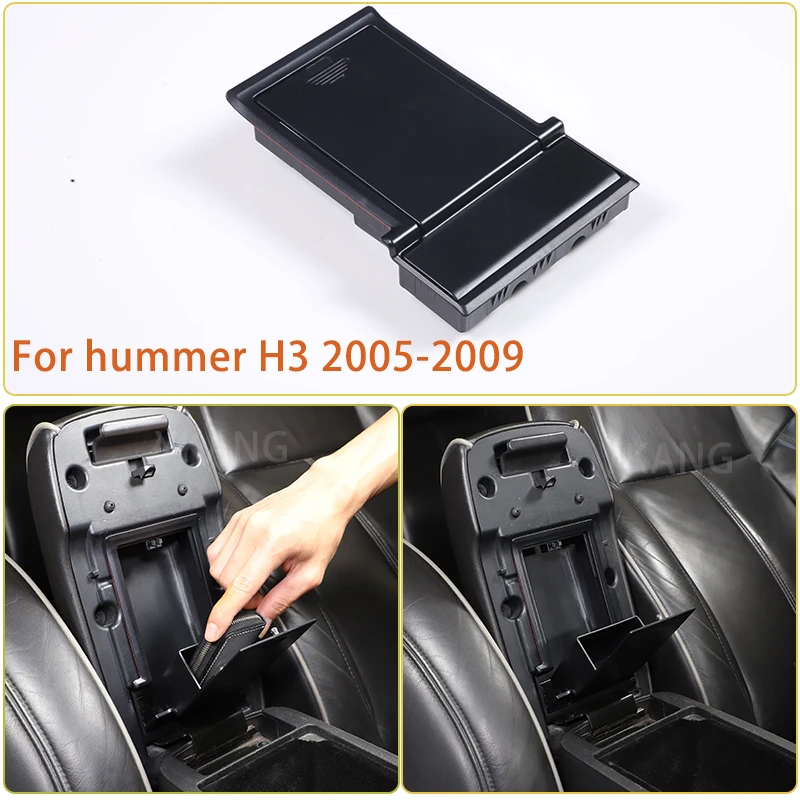 

For Hummer H3 2005-2009 ABS Car Central Control Armrest Box Hidden Storage Box Privacy Storage Box Car Accessories