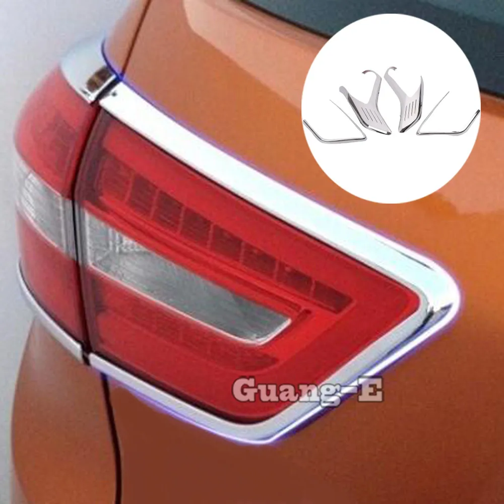 For Hyundai Creta IX25 2014 2015 2016 2017 2018 2019 Car Body ABS Chrome Cover Trim Back Rear Light Lamp Frame Eyebrow 4PCs