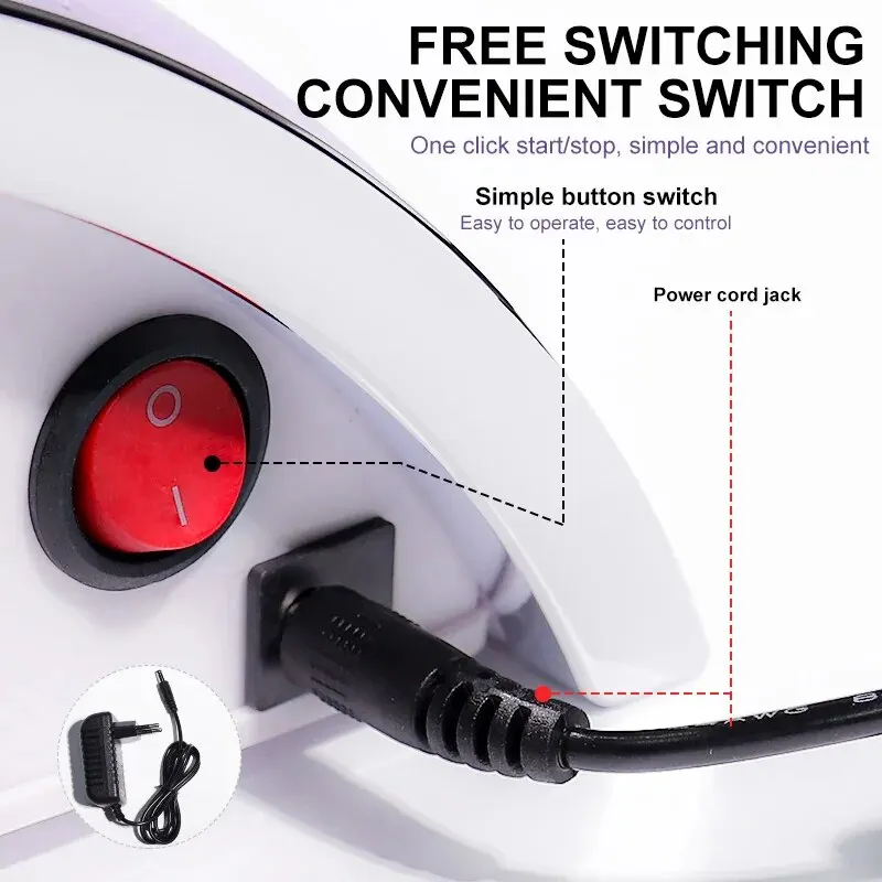 80W Nail Dust Collector Absorber For Nail Low Noise Nail Vacuum Cleaner Dust Extractor for Manicure