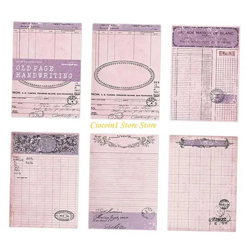 A3PC 30 Sheets Retro Lightweight Paper Retro Themes Scrapbooking Paper For Journal Decoration Letter Writing Card Making