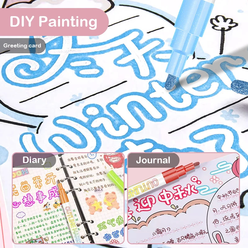 8 цветов/набор, маркеры для рисования