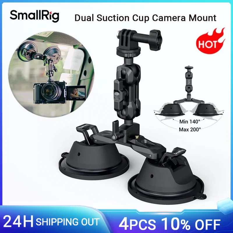 SmallRig Camera przyssawka uchwyt na GoPro przednia szyba samochodu do Sony DSLR fotografowanie pojazdów z kamerą Action Mount -3566