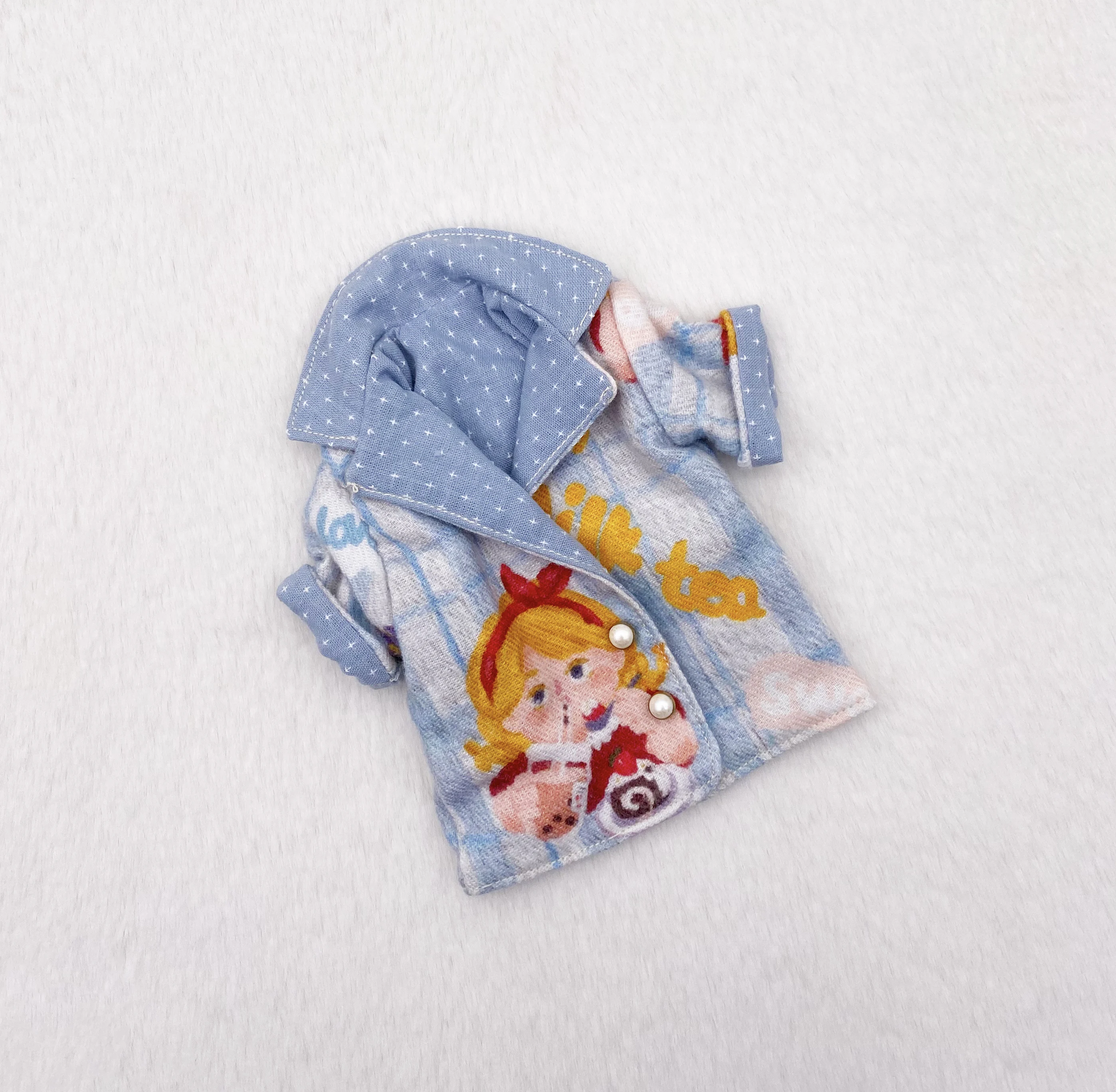 

NEW Dula Doll Clothes Dress Light Blue Casual brushed jacket Blythe ob24 ob22 Azone Licca ICY JerryB 1/6 Doll Accessories