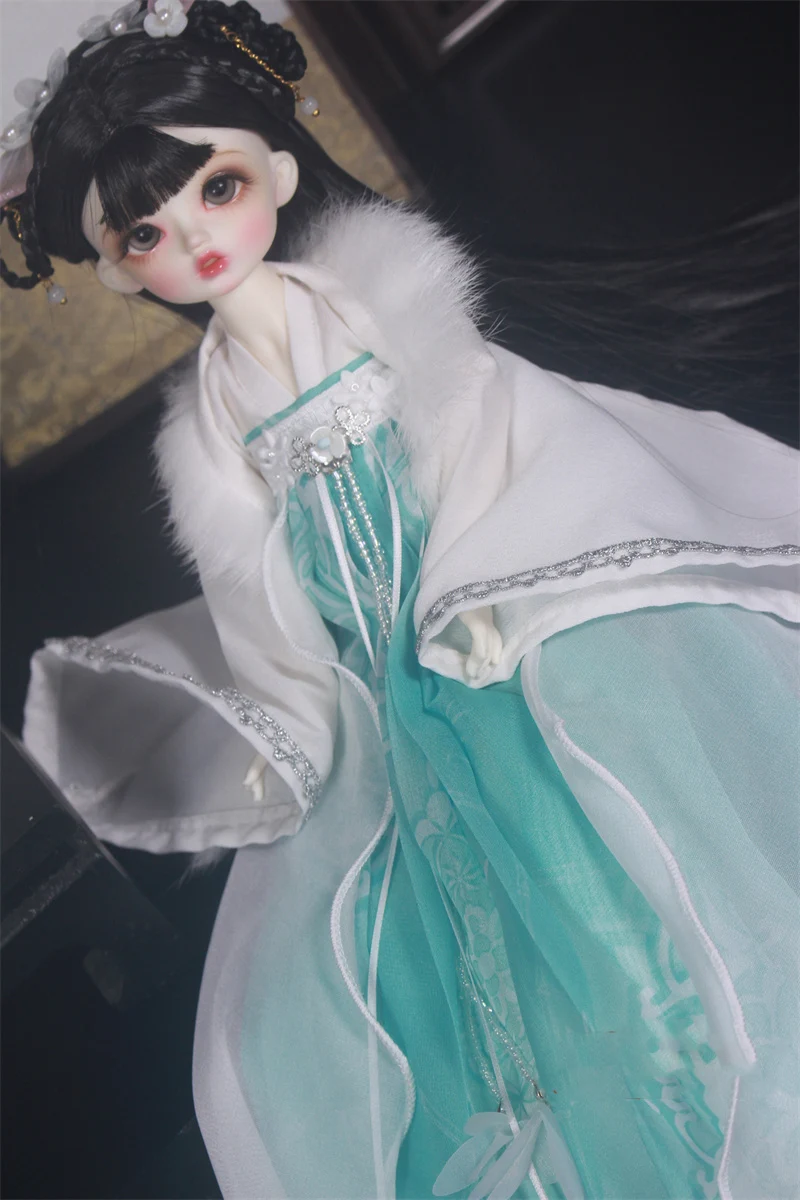 OB27 Barbi 1/6 1/4 1/3 Ancient Costume BJD Clothes Hanfu Fairy Dress For BJD/SD YOSD MSD SD13 Big Girl Doll Accessories A1875