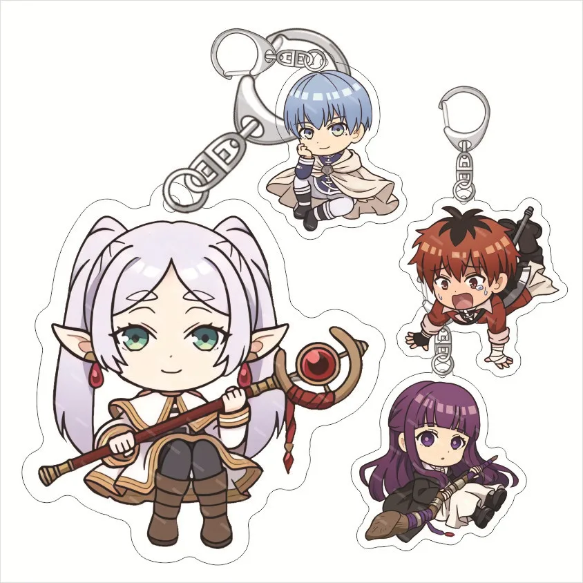 Hot Anime Frieren: Beyond Journey's End Keychain Fern Himmel Stark Key Chains Cute Character Pendant Gifts