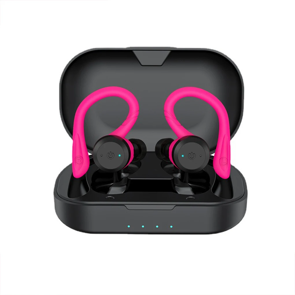 Abs confortável sem fio bluetooth fones de ouvido longa vida útil da bateria portátil prático presentes fone de ouvido rosa