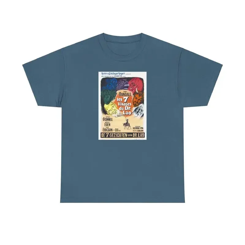 Retro Vintage Movie Poster T Shirt 7 Faces Of Dr Lao NWT S 5XL Barbara Eden