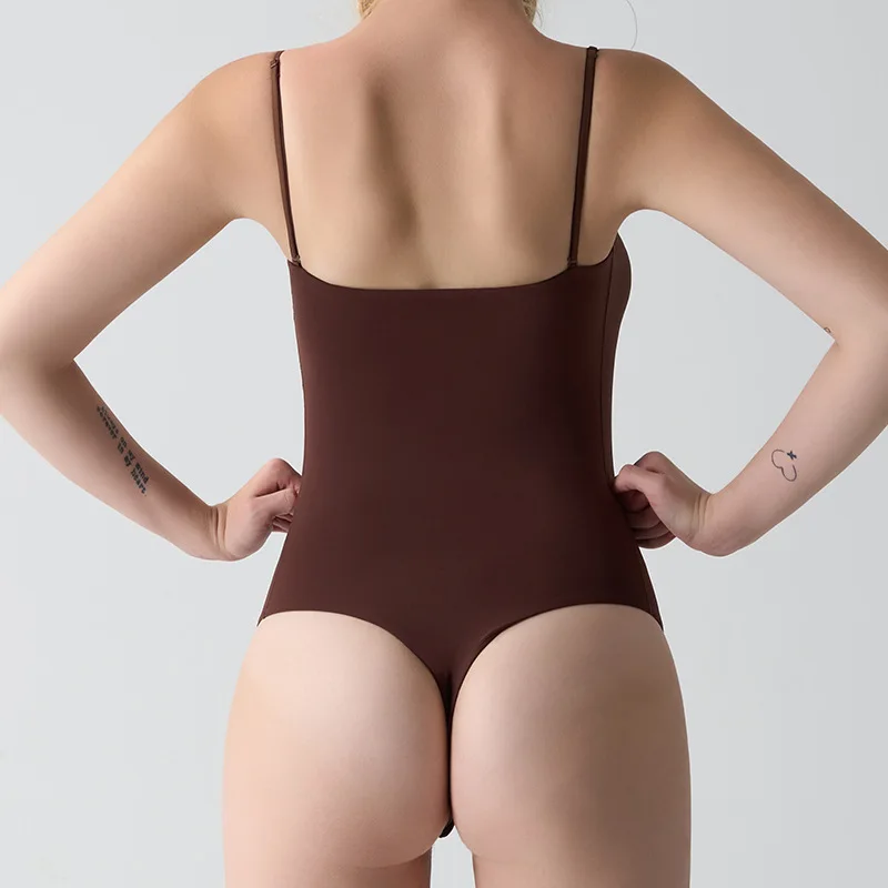

Detachable Strap Slim Bodysuit – Lightweight Tummy Control, Barely-There & Breathable for Yoga & Gym