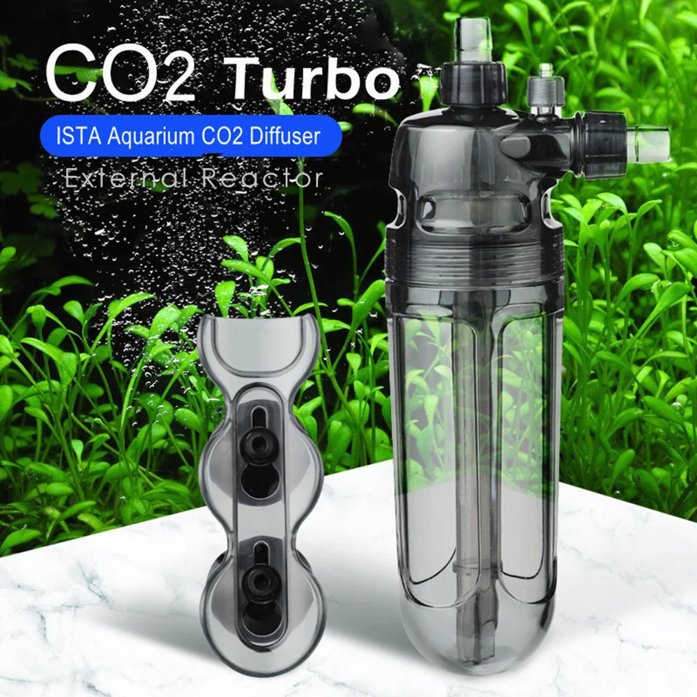 I-539 Aquarium CO2 Diffuser External CO2 Atomizer CO2 Turbo Refiner Super Reactor Aquarium Plants Fish Tank CO2 Turbo Dissolver