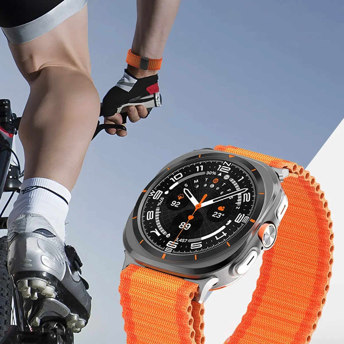 نايلون الرياضة المغناطيسي سوار لساعة سامسونج جالاكسي الترا حزام 47 مللي متر درب حلقة العصابات لساعة جالاكسي 7 الترا 47 اكسسوارات