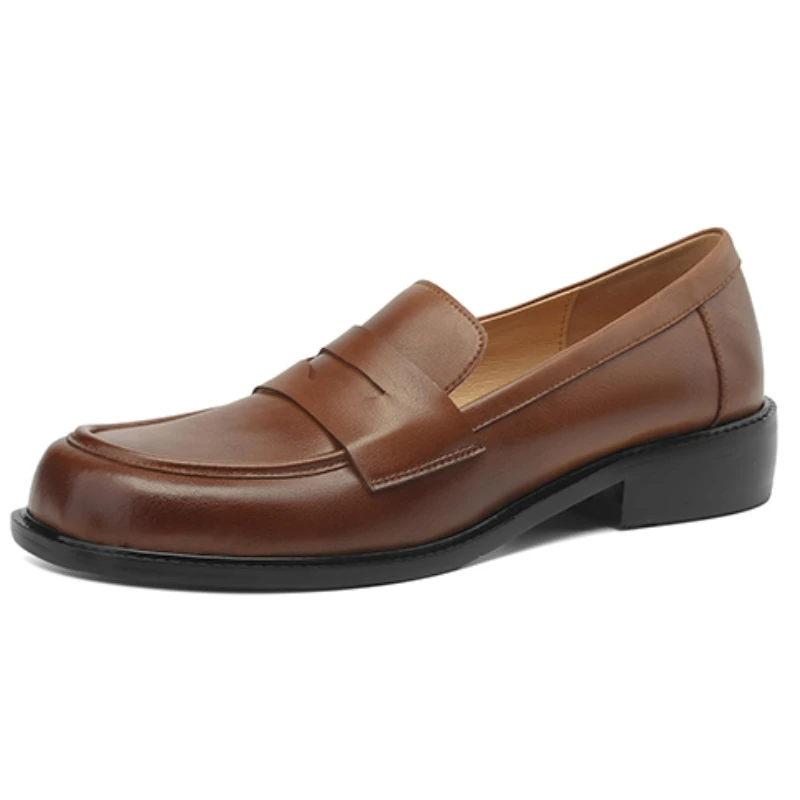 Spring Oxford Shoes For Women Genuine Leather Desinger Flats Loafer Casual Elegant Walking Shoes Men Big Size 48 Comfortable view 6