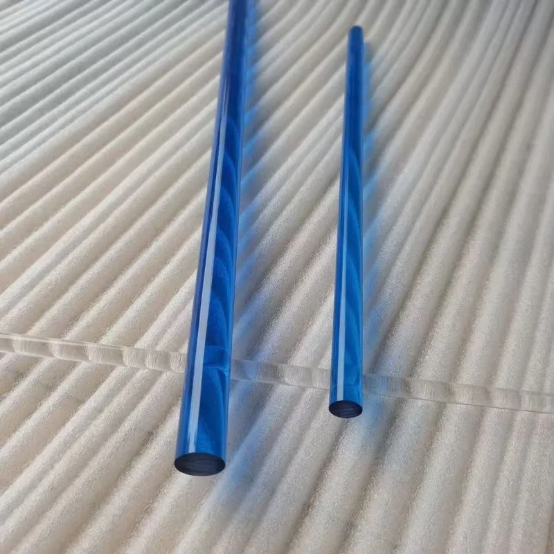 6本 1/4インチ径x11 1/4インチ長さ L クリア半透明アクリルプレキシガラスプラスチックロッド - 0.25インチ - イエロー、ブルー、オレンジ、グリーン、パープル、レッド