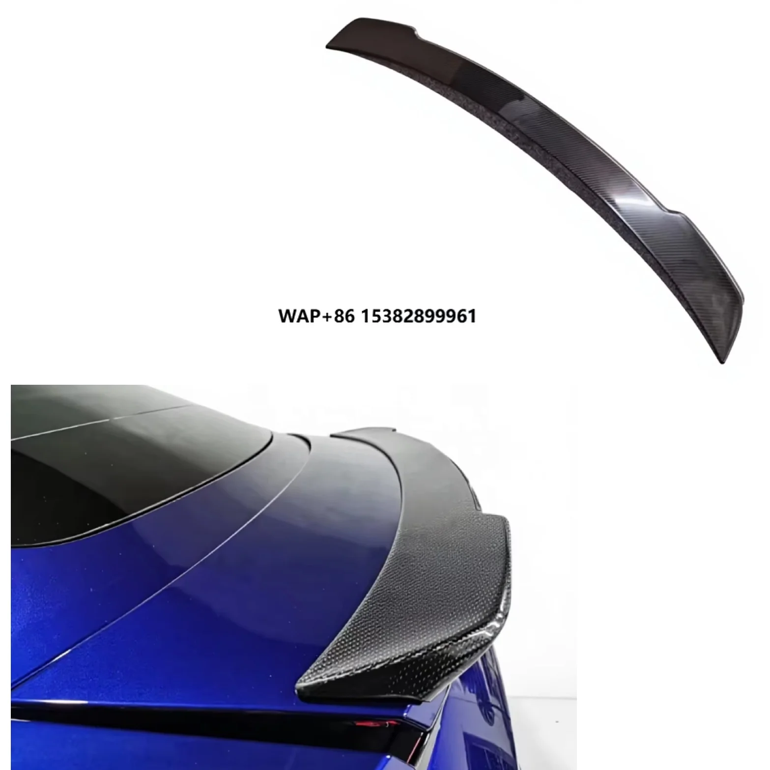 

New High Quality Techar-t Style Carbon FiberSpoiler Wing Body Kit Duck Tail Spoiler for Taycan