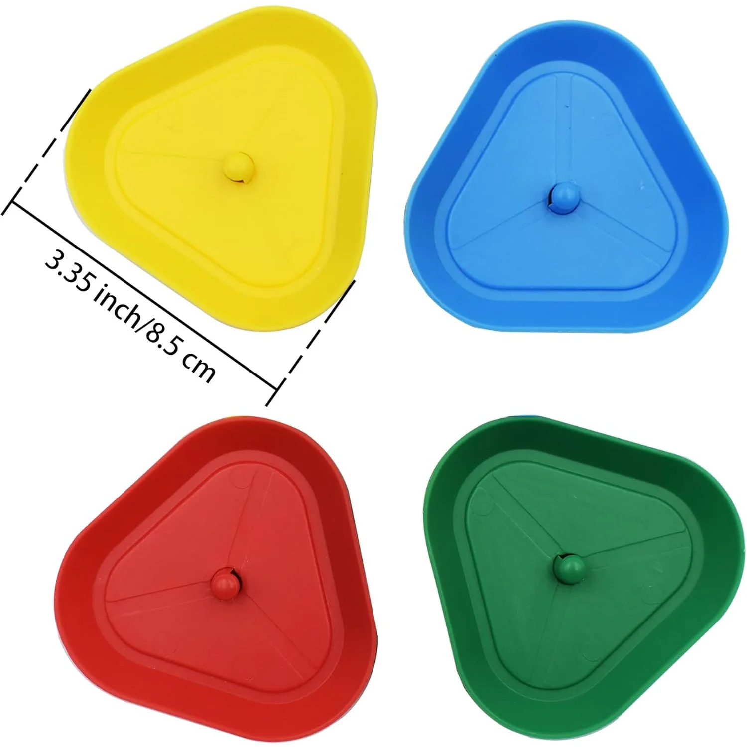 4pcs/set Triangle Shaped Playing Card Holder Lazy Person Poker Seat Board Game Cards Stand For Children Seniors Free Your Hands