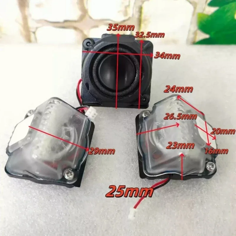 SOTAMIA 2Pcs 28mm Mini Full Range Sound Cavity Speaker 4 Ohm 5W HIFI Aluminum Film Loudspeaker for Harman Kardon Crystal Speaker