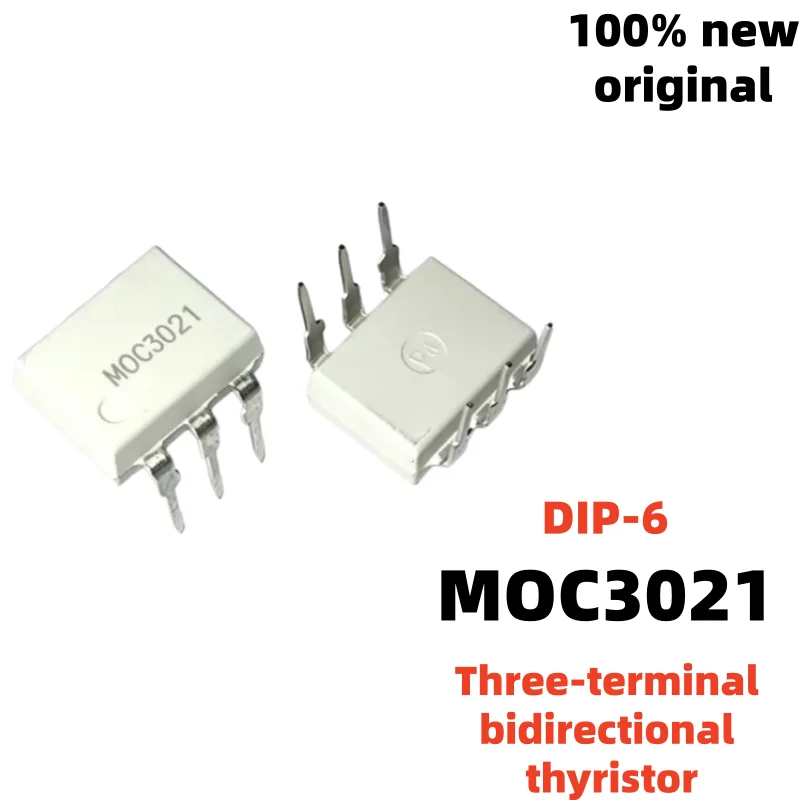 Original New 10Pcs DIP-6 MOC3052 MOC3020 MOC3062 MOC3043 MOC3063 MOC3021 MOC3041 MOC3022 MOC3023 MOC3061 bidirectional thyrist