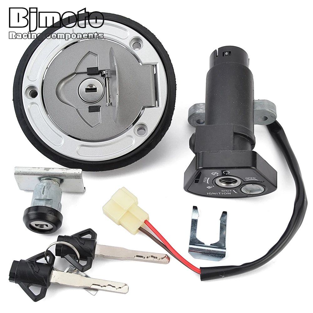 

Motorcycle Fuel Gas Cap Ignition Switch Seat Lock with Key Kit For Yamaha YZF R15 YZF155 2019 2020 2021